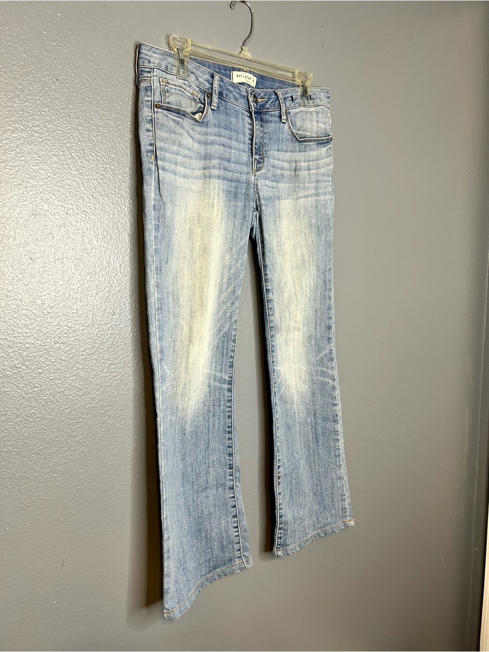 Bullhead 90’s Y2K Low Rise Light Blue Boot Cut Jeans Young Womens 11 Regular